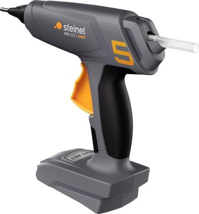 Steinel Akku Heißklebepistole MobileGlue 5011, Klebepistole für Bosch AMPShare Akku, 2 Temperaturstufen 130°/200°C