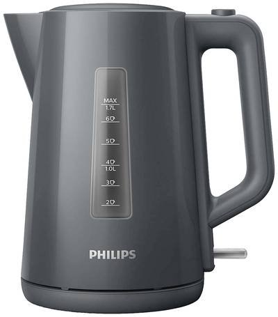 Philips Home Series 3000 Daily Wasserkocher schnurlos, Überhitzungsschutz Dunkelgrau Fassungsvermögen: 1.7 l
