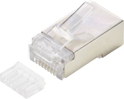 TRU COMPONENTS TC-9878248 RJ45-Steckverbinder Modularstecker CAT 6A Stecker, gerade 1 St.