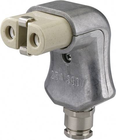 Kalthoff 840014 Warmgeräte-Steckverbinder 344 Buchse, gewinkelt Gesamtpolzahl: 2 + PE 16 A Aluminium 1 St.