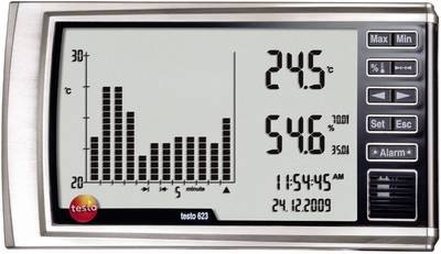 testo 623 Luftfeuchtemessgerät (Hygrometer) 0 % rF 100 % rF Datenloggerfunktion, Taupunkt-/Schimmelwarnanzeige