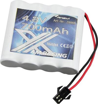 Amewi Modellbau-Akkupack (NiMh) 4.8 V 700 mAh Zellen-Zahl: 4 Stick Micro-Car-Buchse