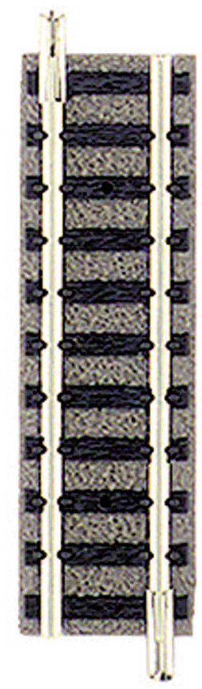 9103 N Fleischmann piccolo (mit Bettung) Gerades Gleis 55.5 mm 1 St.