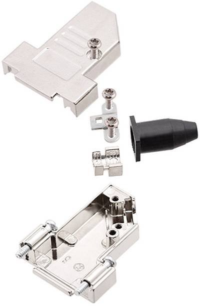 encitech DTSL09-RG-SJS-M2.5-S-K 6560-2218-31 D-SUB Gehäuse Polzahl: 9 Zinkdruckguss 45 ° Metall 1 St.