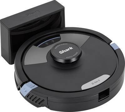Shark Matrix Plus 2-in-1 Saug-und Wischroboter Schwarz App gesteuert, Beutellos, inkl. Akku, inkl. Ladegerät