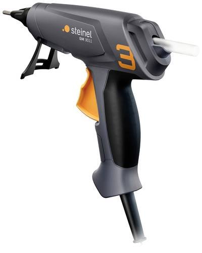 Steinel Heißklebepistole GlueMatic 3011, inkl. 3x ø11mm Klebesticks, 200°C Temperatur, 45W Klebepistole, Düse wechselbar