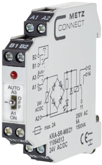 Koppelbaustein 24, 24 V/AC, V/DC (max) 1 Wechsler Metz Connect 11064513 1 St.
