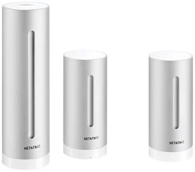 Netatmo Bundle NBU-NWS-NIM-EU WLAN-Wetterstation Vorhersage für 6 Tage Anzahl Sensoren max. 5