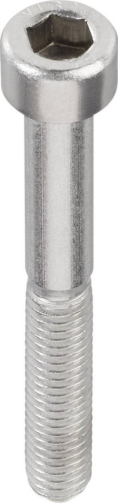 TOOLCRAFT 839691 Zylinderschrauben M2 5 mm Innensechskant DIN 912 Edelstahl A2 20 St.