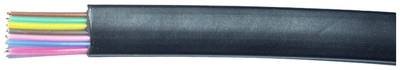 econ connect MPFK8SW Flachbandkabel Schwarz 100 m