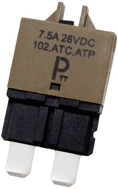 PARTS PTT Circuit Breaker Standard, type 3, Manual Reset, 7,5A C001-102-0092 Sicherungsautomat 7.5 A Braun 1 St.
