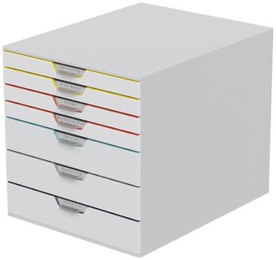 Durable VARICOLOR MIX 7 - 7627 762727 Schubladenbox Grau DIN A4, DIN C4 Anzahl der Schubfächer: 7