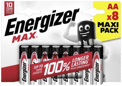 Energizer Max Mignon (AA)-Batterie Alkali-Mangan 1.5 V 8 St.