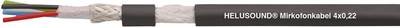 HELU 400041 Mikrofonkabel 4 x 0.22 mm² Schwarz Meterware