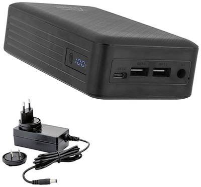 XTPower XT-27000 DC AO PA Powerbank 26800 mAh Li-Ion USB, USB-C®, DC-Buchse 3.5 mm Schwarz gleichzeitiges Laden und Entl