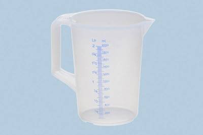 Messbecher mit 2 Skalen