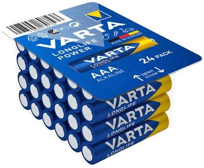 Varta LONGLIFE Power AAA Big Box 24 Micro (AAA)-Batterie Alkali-Mangan 1.26 Ah 1.5 V 24 St.