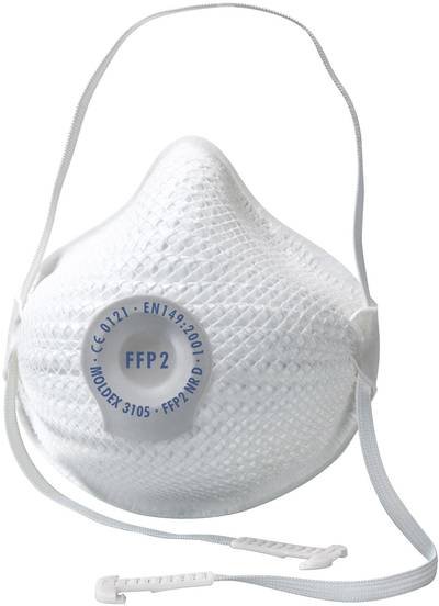 Moldex Air 310501 Feinstaubmaske mit Ventil FFP2 D 10 St. EN 149:2001, EN 149:2009 DIN 149:2001, DIN 149:2009