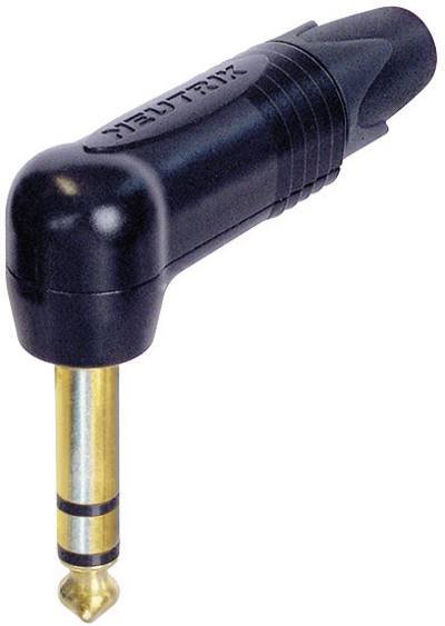 Neutrik NP3RX-B Klinken-Steckverbinder 6.35 mm Stecker, gewinkelt Polzahl: 3 Stereo Schwarz 1 St.