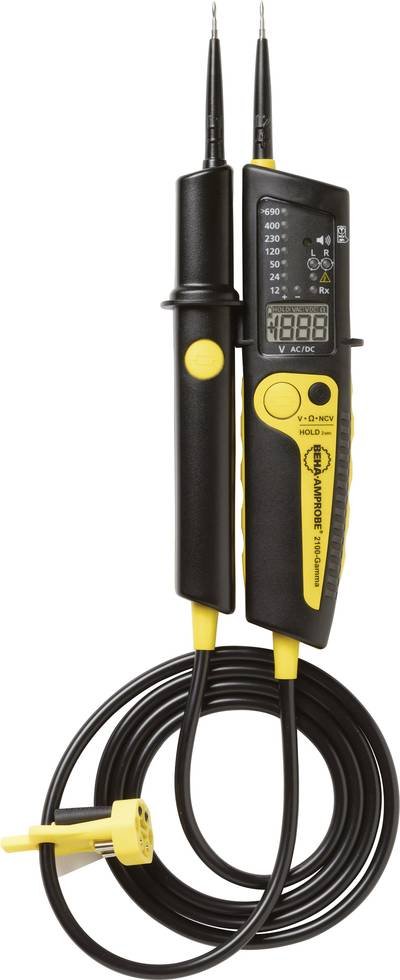 Beha Amprobe 2100-GAMMA+ Zweipoliger Spannungsprüfer CAT III 1000 V, CAT IV 600 V Akustik, LCD, LED
