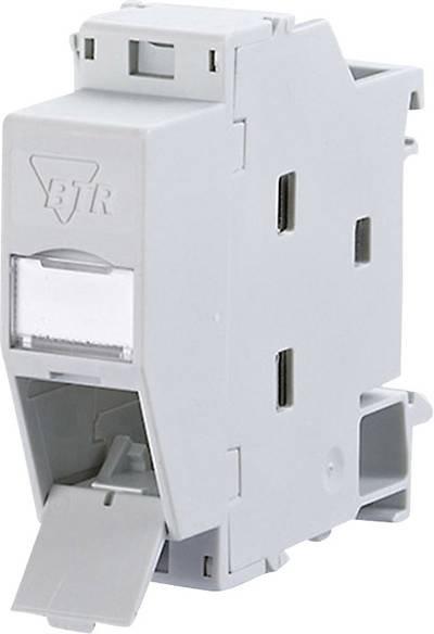 Metz Connect 1309427103-E Netzwerkdose Hutschiene CAT 6 Lichtgrau