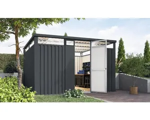 Gartenhaus Karibu Nosten 3,5 347 x 355 cm anthrazit