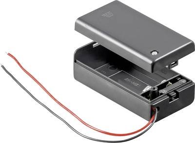 Goobay 48171 Batteriehalter 1x 9 V Block Kabel (L x B x H) 68.4 x 33.2 x 25.6 mm