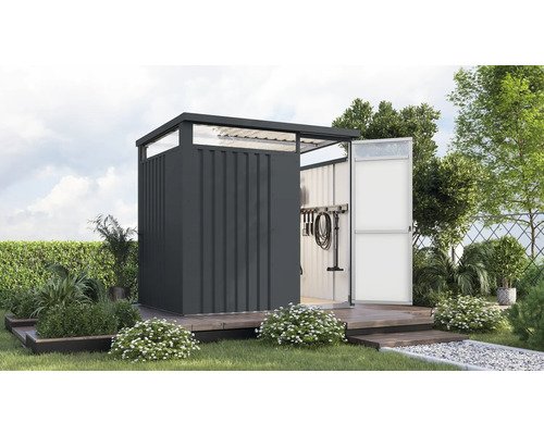 Gartenhaus Karibu Nosten 1,5 228 x 186 cm anthrazit