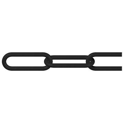 dörner + helmer 128957 Absperrkette Schwarz Kunststoff 6 m