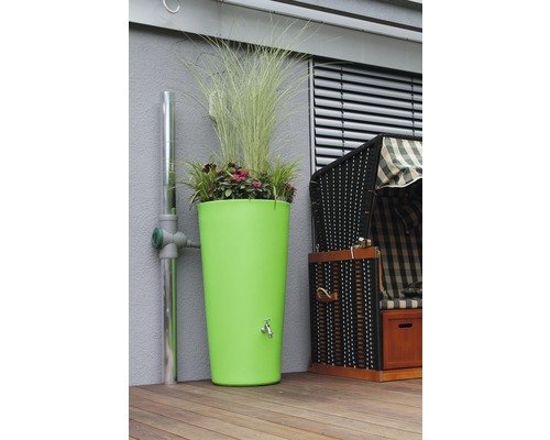 Regenspeicher 3P Rainbowl Flower 150 Liter, kiwi