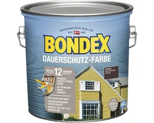 BONDEX Holzfarbe-Dauerschutzfarbe schokobraun 2,5 l