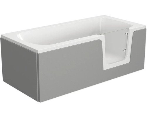 Badewanne mit Tür rechts SCHULTE Q1 75 x 170 cm alpinweiß glänzend mit befliesbarer Front- und Seitenverkleidung D80082R4