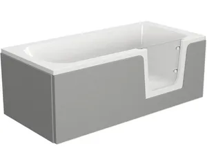 Badewanne mit Tür rechts SCHULTE Q1 75 x 170 cm alpinweiß glänzend mit befliesbarer Front- und Seitenverkleidung D80082R4