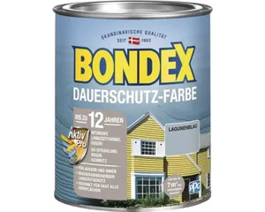 BONDEX Holzfarbe-Dauerschutzfarbe lagunenblau 750 ml
