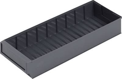 Alutec 66032 Sichtlagerkasten (L x B x H) 500 x 183 x 81 mm Dunkelgrau 1 St.