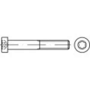 TOOLCRAFT 145827 Zylinderschrauben M4 6 mm T-Profil DIN 7984 Stahl galvanisch verzinkt 500 St.