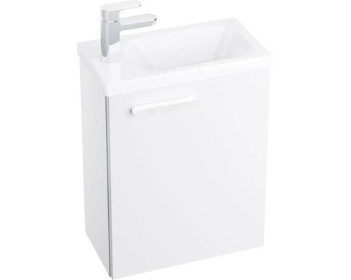 Waschbeckenunterschrank RAVAK Chrome II BxHxT 40x47x22 cm Frontfarbe weiss Griffleiste weiss