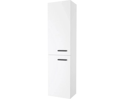 Hochschrank RAVAK Chrome II BxHxT 39x150x29 cm Frontfarbe weiss Griffleiste schwarz