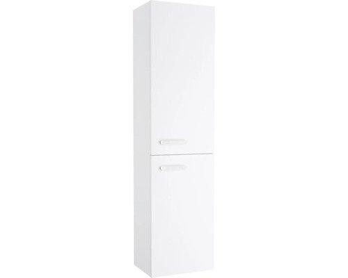 Hochschrank RAVAK Chrome II BxHxT 39x150x29 cm Frontfarbe weiss Griffleiste weiss