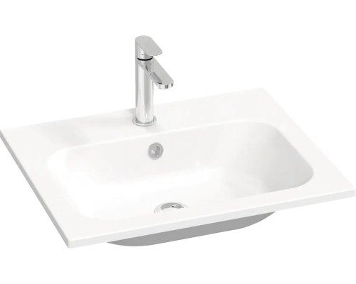 Waschbecken RAVAK Chrome II 600 60x15.5 cm weiss XJG01160001