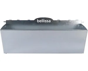 Blumenkasten Bellissa Haas Origami Metall 54 cm x 17.5 cm x 23 cm silber
