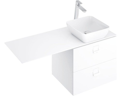 RAVAK Waschtischplatte Comfort 120 cm x 46 cm x 1,6 cm weiss