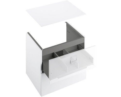 RAVAK Waschtischplatte Comfort 60 cm x 46 cm x 1,6 cm weiss