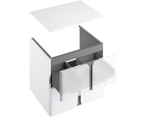 RAVAK Waschtischplatte Balance 60 cm x 46,5 cm x 1,6 cm weiss