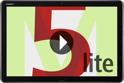 HUAWEI Mediapad M5 Lite LTE LTE/4G, WiFi 32 GB Grau Android-Tablet 25.7 cm (10.1 Zoll) 1.7 GHz, 2.4 GHz HUAWEI Kirin And