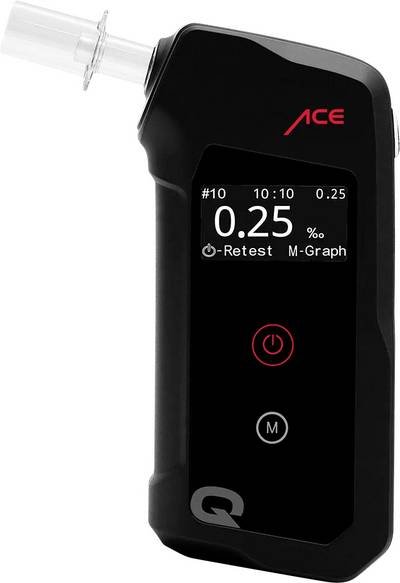 ACE Alkoholtester Schwarz 0.00 bis 5.00 ‰