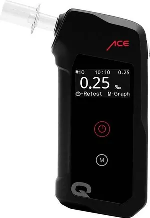 ACE Alkoholtester Schwarz 0.00 bis 5.00 ‰