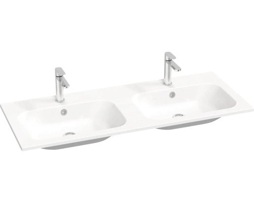 Doppelwaschbecken RAVAK Chrome II 120x15.5 cm weiss XJG01112001