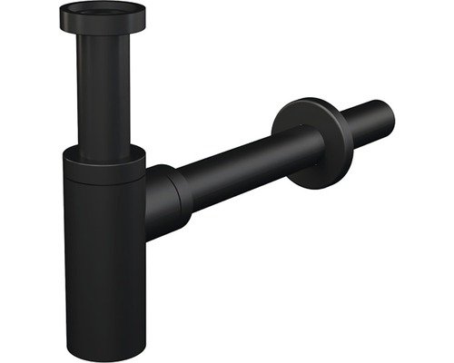 Alca Tassensiphon für Waschtisch 1 1/4 Zoll x schwarz matt A400BLACK