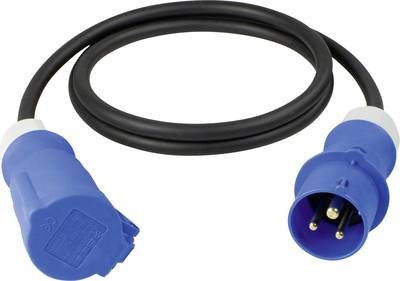 AS Schwabe 61489 Strom Verlängerungskabel 16 A Schwarz/Blau 1.5 m H07RN-F 3G 2,5 mm²